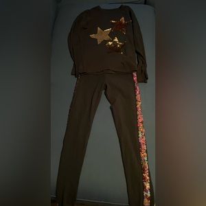 NWOT Jcrew long sleeve shirt and leggings set